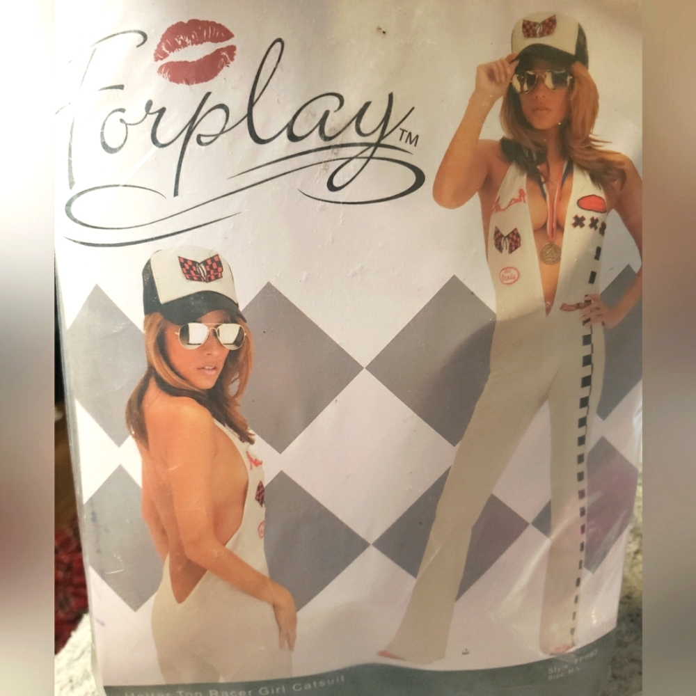 Forplay Halter Top Racer Girl Catsuit